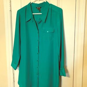 NWT Terrace green buttoned tunic